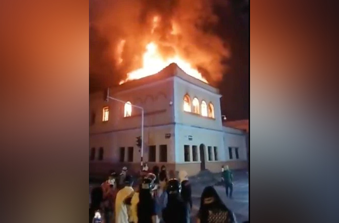 Reportan incendio en el Palacio de Justicia de Tuluá, Valle del Cauca